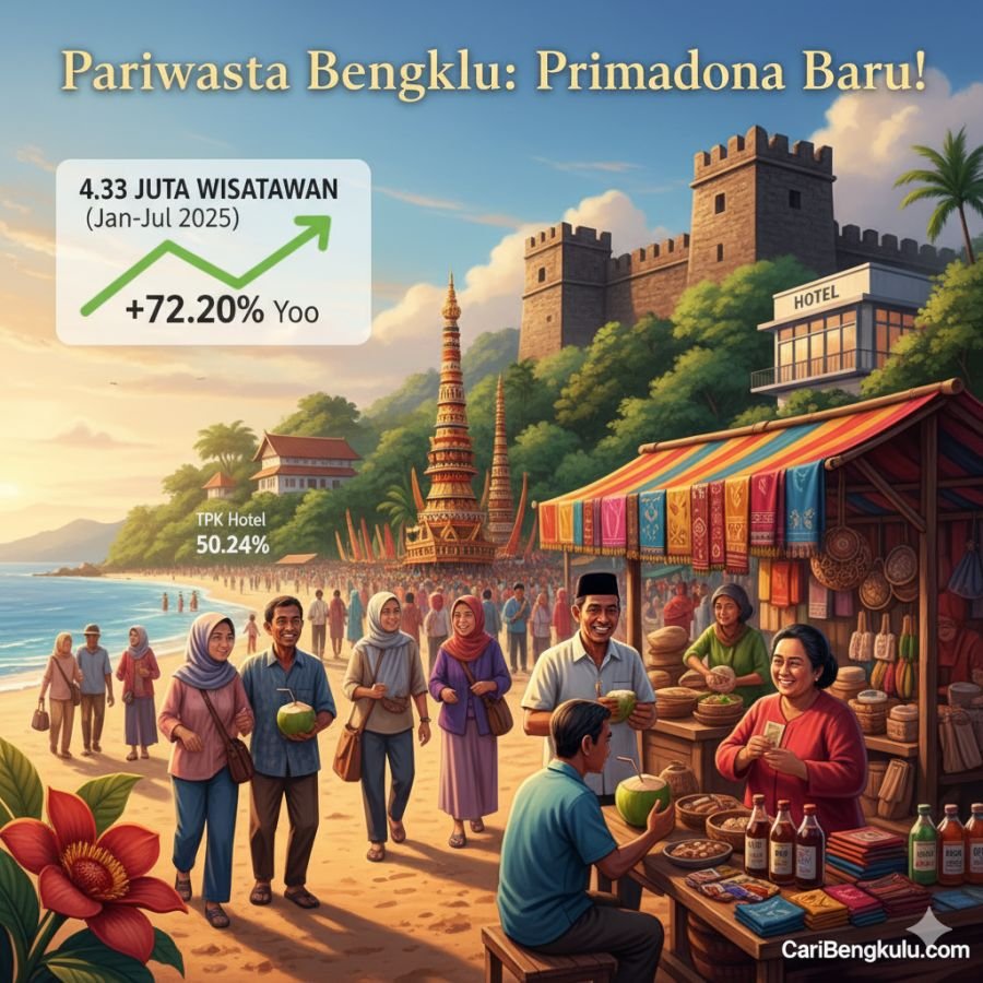 Kunjungan Wisata Meningkat Pesat: Pariwisata Bengkulu Bangkit, Jadi Motor Penggerak Ekonomi Baru