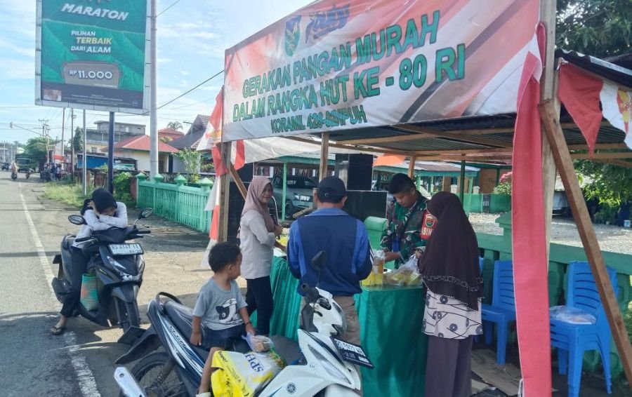 Tak Hanya Jaga Keamanan, Kodim 0428/Mukomuko Jadi Pahlawan Dapur Warga Lewat Gerakan Pangan Murah