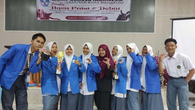 Siswa MAN Insan Cendekia Bengkulu Tengah Juara Lomba Debat dan Puisi Tingkat Provinsi